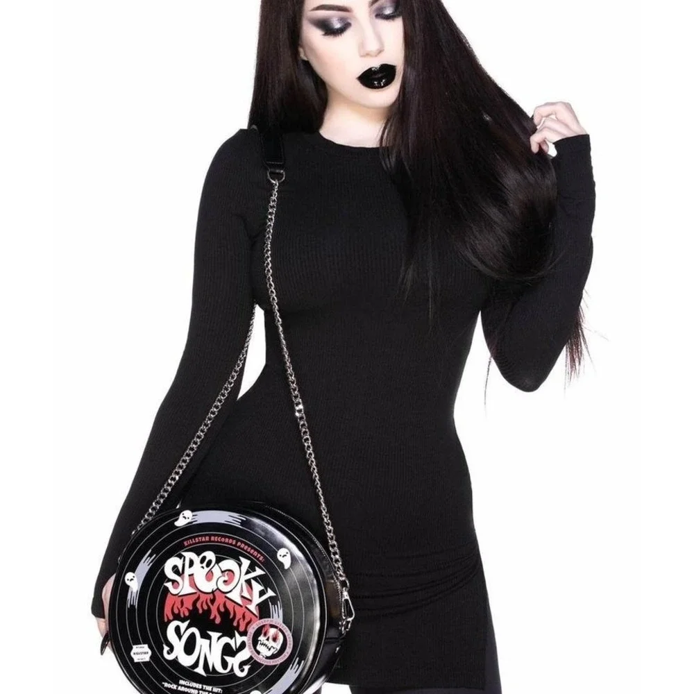 Killstar black spooky songs vinyl bag‎ new *FLAWED*